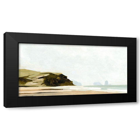 Pale Coast I Black Modern Wood Framed Art Print with Double Matting by Caroline, Emma