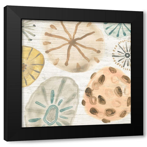 Ocean Urchins IV Black Modern Wood Framed Art Print with Double Matting by Vess, June Erica