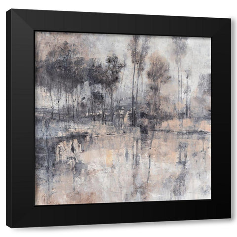 Fog in the Forest I Black Modern Wood Framed Art Print with Double Matting by OToole, Tim