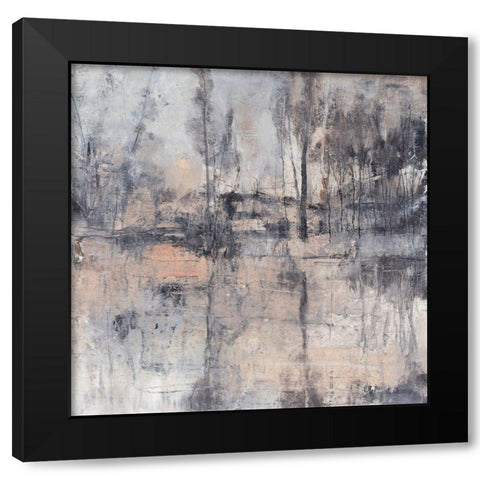 Fog in the Forest II Black Modern Wood Framed Art Print with Double Matting by OToole, Tim