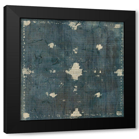 Freehand Batik II Black Modern Wood Framed Art Print with Double Matting by Vess, June Erica