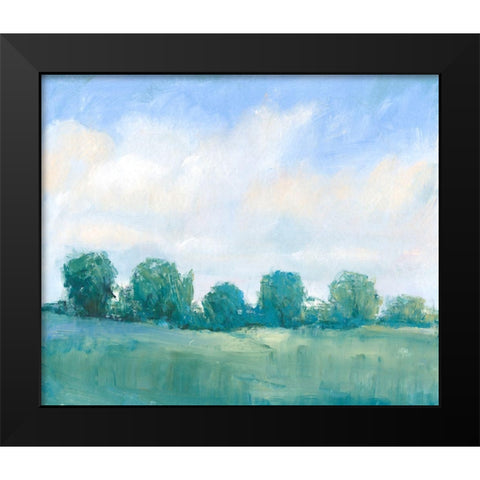 Summer Treeline I Black Modern Wood Framed Art Print by OToole, Tim