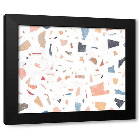 Confetti Abstract II Black Modern Wood Framed Art Print with Double Matting by OToole, Tim