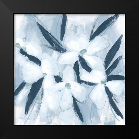 Paynes Petals II Black Modern Wood Framed Art Print by Vess, June Erica