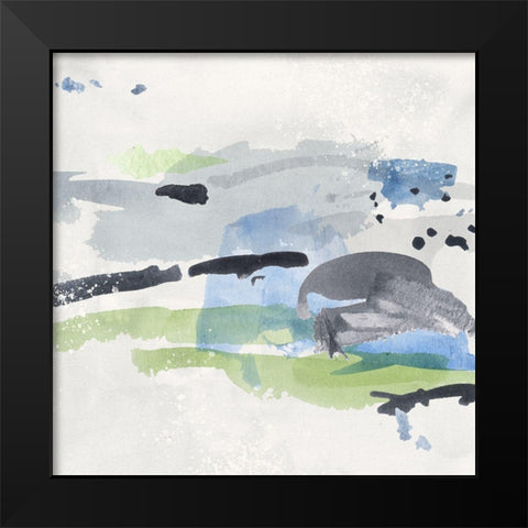 Winter Grass I Black Modern Wood Framed Art Print by Wang, Melissa