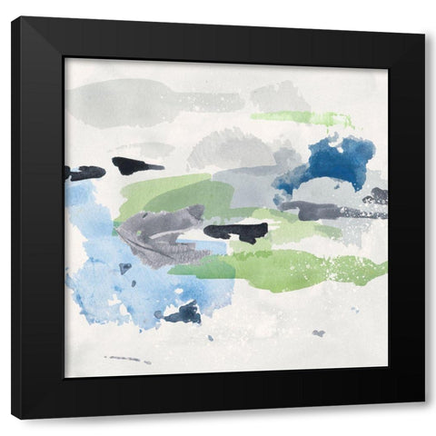 Winter Grass IV Black Modern Wood Framed Art Print with Double Matting by Wang, Melissa