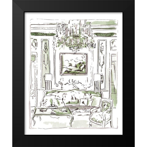 The Vintage Room I Black Modern Wood Framed Art Print by Wang, Melissa