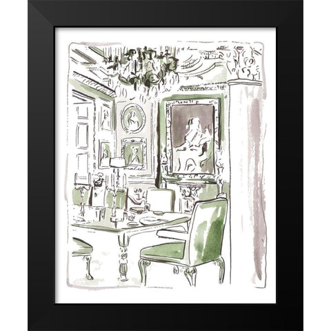 The Vintage Room II Black Modern Wood Framed Art Print by Wang, Melissa