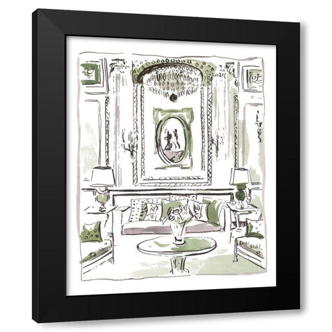 The Vintage Room III Black Modern Wood Framed Art Print with Double Matting by Wang, Melissa