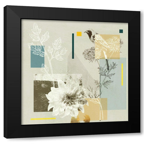 Bird Anatomy III Black Modern Wood Framed Art Print with Double Matting by Wang, Melissa