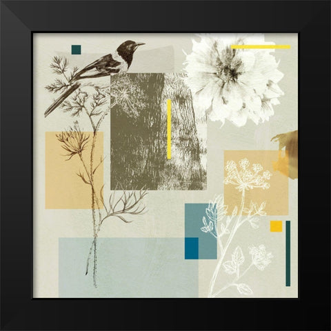 Bird Anatomy IV Black Modern Wood Framed Art Print by Wang, Melissa