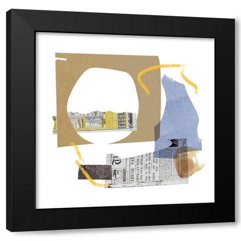 Short Story I Black Modern Wood Framed Art Print with Double Matting by Wang, Melissa