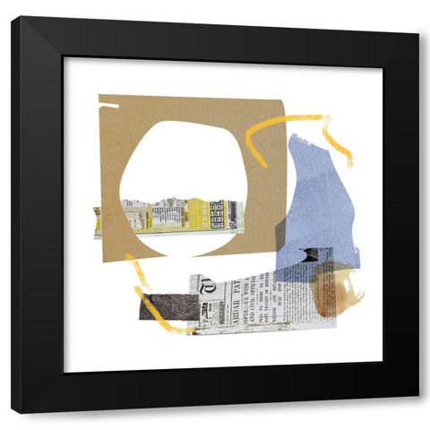 Short Story I Black Modern Wood Framed Art Print by Wang, Melissa