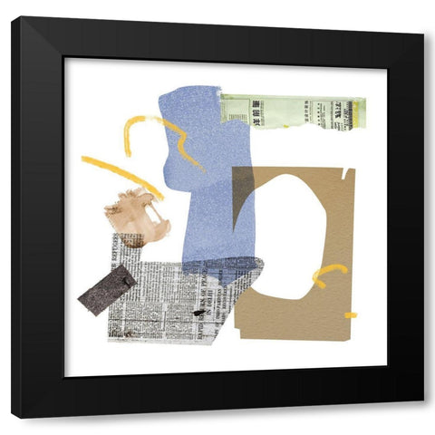 Short Story II Black Modern Wood Framed Art Print with Double Matting by Wang, Melissa