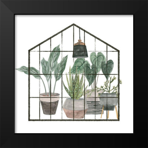 My Greenhouse III Black Modern Wood Framed Art Print by Wang, Melissa