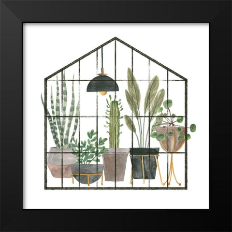 My Greenhouse IV Black Modern Wood Framed Art Print by Wang, Melissa