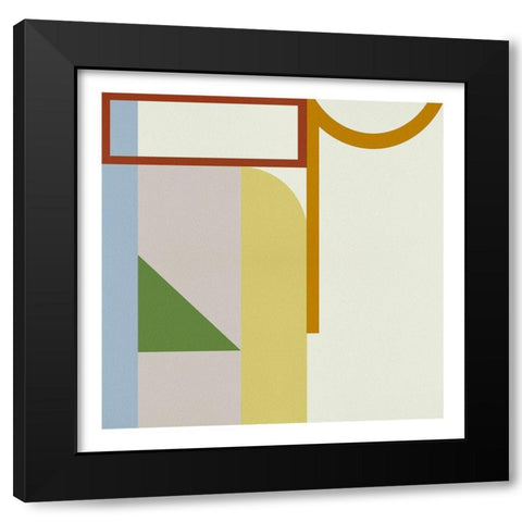 Pop Codes I Black Modern Wood Framed Art Print with Double Matting by Wang, Melissa