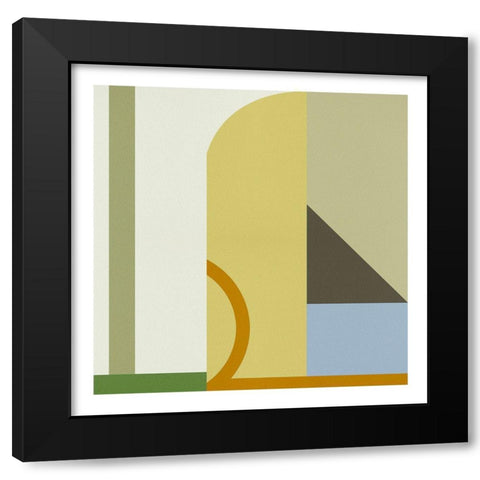 Pop Codes II Black Modern Wood Framed Art Print with Double Matting by Wang, Melissa