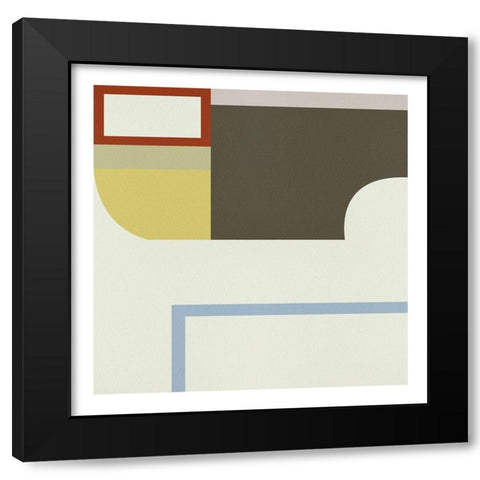 Pop Codes III Black Modern Wood Framed Art Print with Double Matting by Wang, Melissa