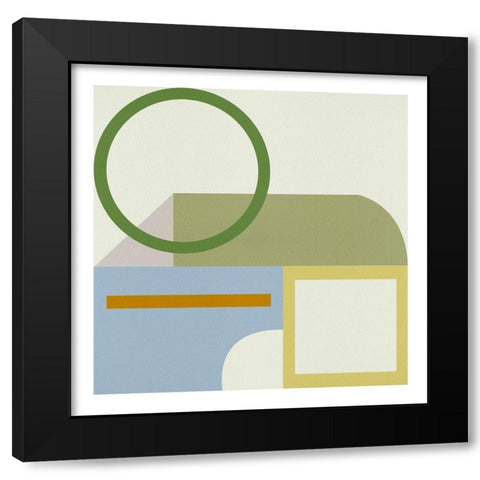 Pop Codes V Black Modern Wood Framed Art Print with Double Matting by Wang, Melissa