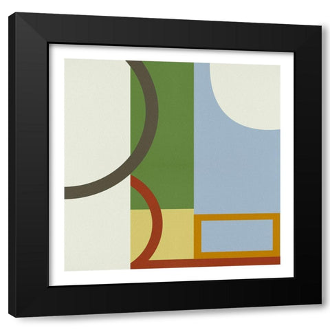 Pop Codes VI Black Modern Wood Framed Art Print with Double Matting by Wang, Melissa