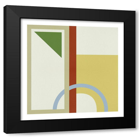 Pop Codes VII Black Modern Wood Framed Art Print with Double Matting by Wang, Melissa