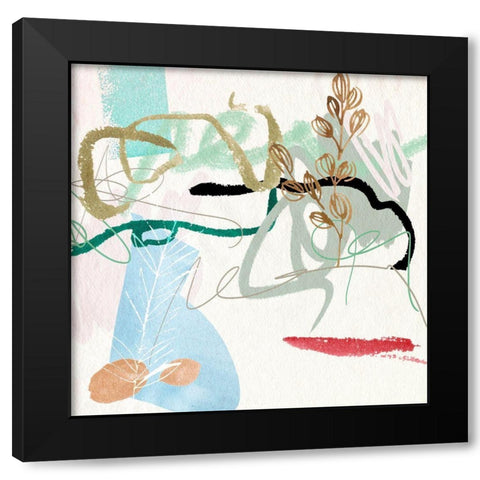 Sunny Bliss II Black Modern Wood Framed Art Print with Double Matting by Wang, Melissa