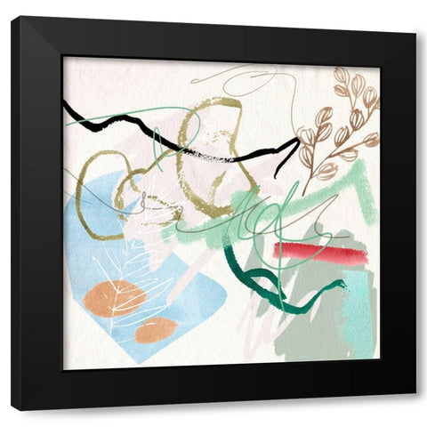 Sunny Bliss VI Black Modern Wood Framed Art Print with Double Matting by Wang, Melissa