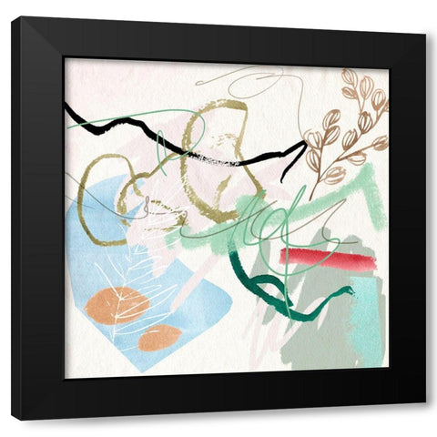 Sunny Bliss VI Black Modern Wood Framed Art Print by Wang, Melissa