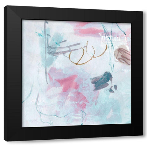 For Ages II Black Modern Wood Framed Art Print with Double Matting by Wang, Melissa