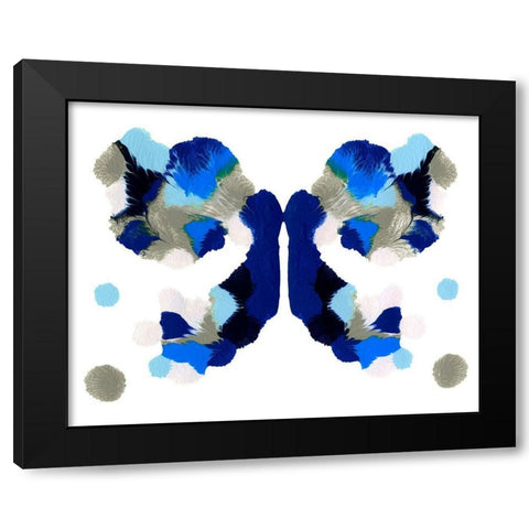 Rorschach Mariposa VI Black Modern Wood Framed Art Print with Double Matting by Caroline, Emma