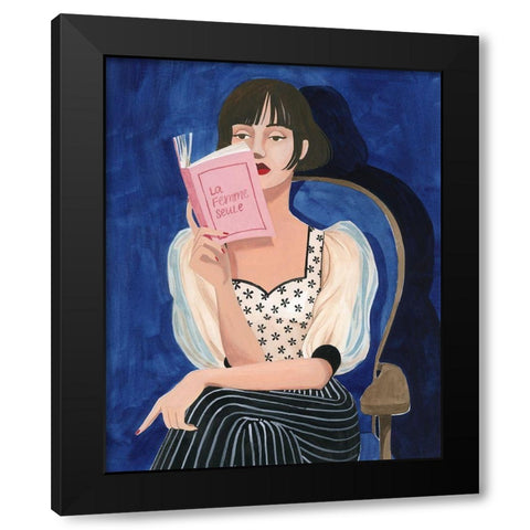 Sunday Times I Black Modern Wood Framed Art Print by Popp, Grace