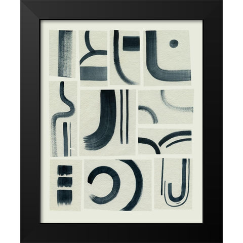 Modern Marks I Black Modern Wood Framed Art Print by Popp, Grace