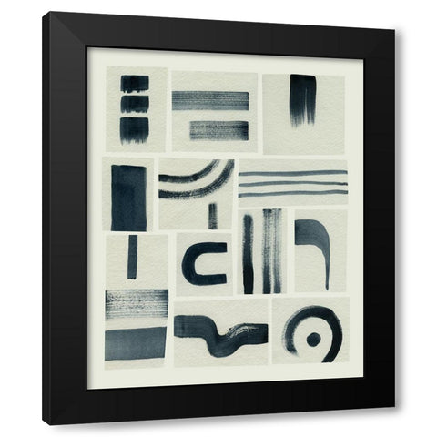 Modern Marks II Black Modern Wood Framed Art Print by Popp, Grace