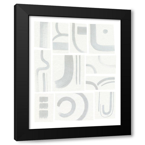 Modern Marks III Black Modern Wood Framed Art Print with Double Matting by Popp, Grace