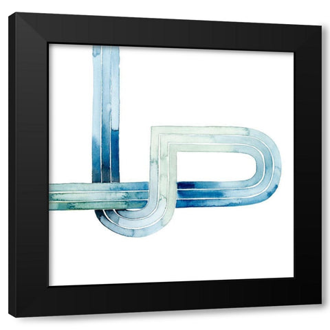 Sea Knots I Black Modern Wood Framed Art Print with Double Matting by Popp, Grace