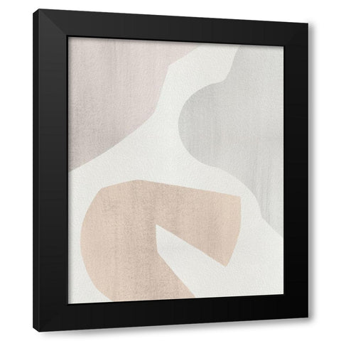 Shaping Soft I Black Modern Wood Framed Art Print with Double Matting by Popp, Grace