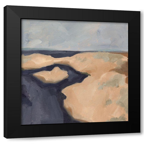 Blue California Coast I Black Modern Wood Framed Art Print by Green, Jacob
