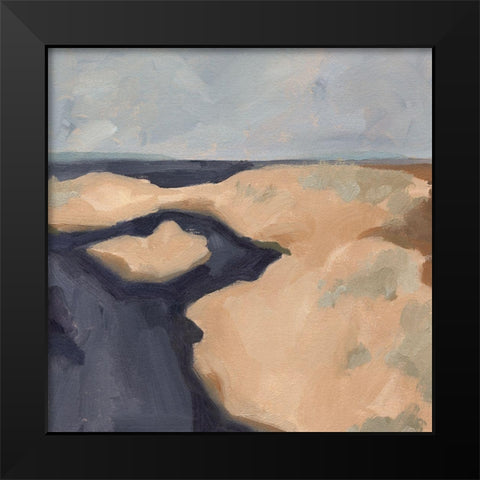 Blue California Coast I Black Modern Wood Framed Art Print by Green, Jacob