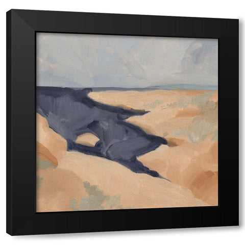 Blue California Coast III Black Modern Wood Framed Art Print by Green, Jacob