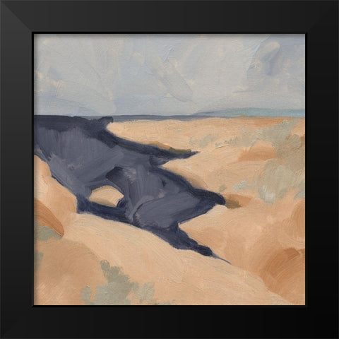 Blue California Coast III Black Modern Wood Framed Art Print by Green, Jacob