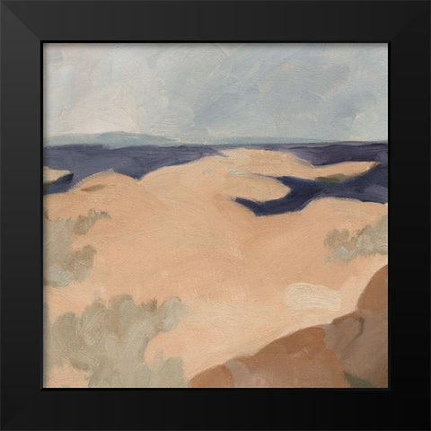 Blue California Coast IV Black Modern Wood Framed Art Print by Green, Jacob