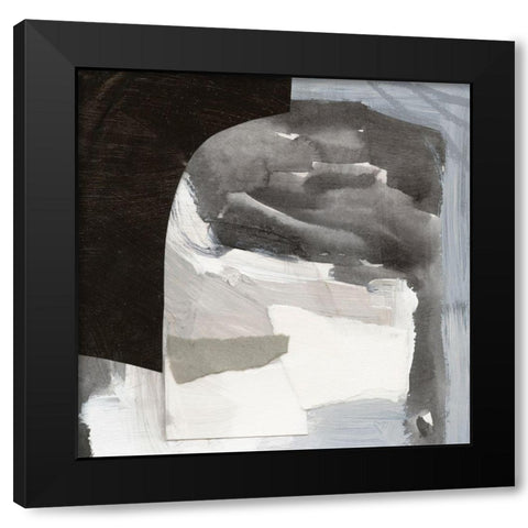Monochrome Remnants I Black Modern Wood Framed Art Print with Double Matting by Barnes, Victoria