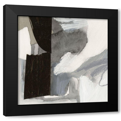 Monochrome Remnants II Black Modern Wood Framed Art Print with Double Matting by Barnes, Victoria