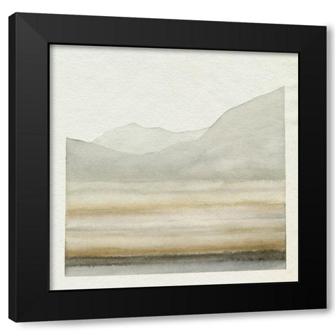 Desert Film II Black Modern Wood Framed Art Print with Double Matting by Caroline, Emma