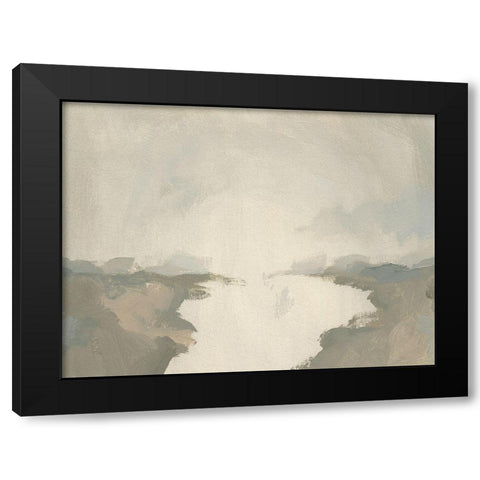 Smoke River II Black Modern Wood Framed Art Print by Green, Jacob