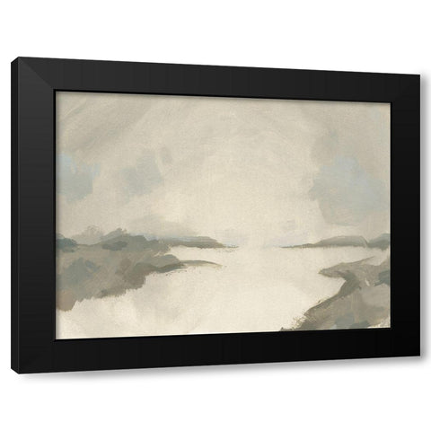 Smoke River III Black Modern Wood Framed Art Print by Green, Jacob