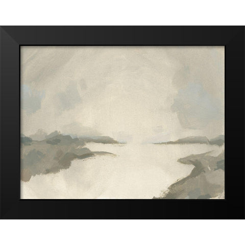 Smoke River III Black Modern Wood Framed Art Print by Green, Jacob