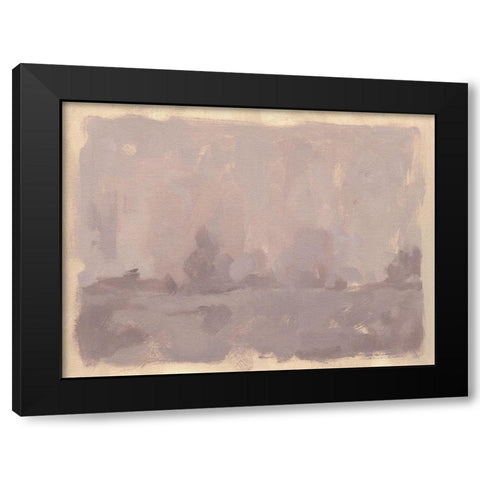 Foggy Inland II Black Modern Wood Framed Art Print with Double Matting by Green, Jacob