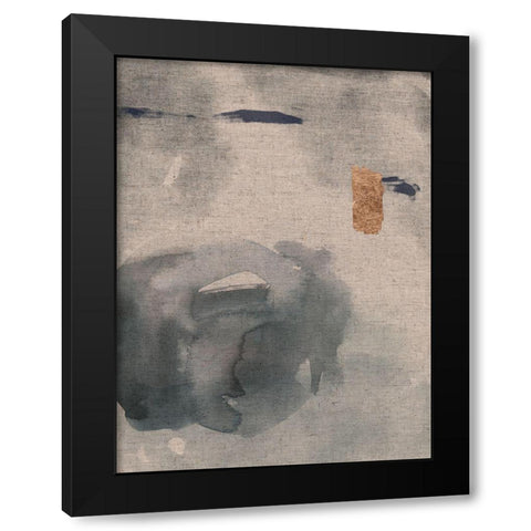 Watercolor on Linen II Black Modern Wood Framed Art Print by Green, Jacob